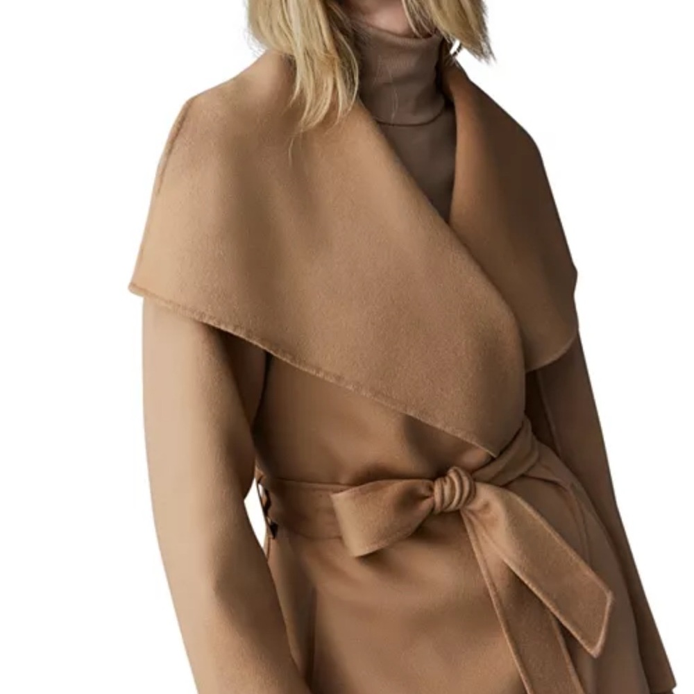 Mai Lightweight Wrap Wool Coat